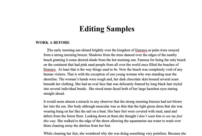 edit your romance book